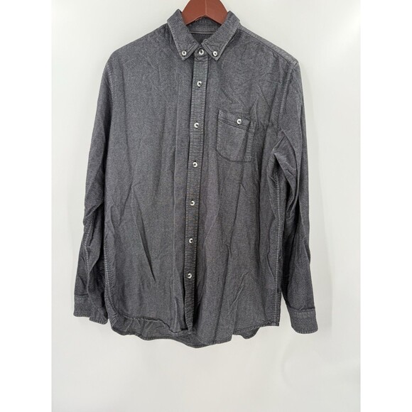 Free Fly Sullivan Shirt Mens XL Charcoal Chambray Bamboo Stretch Button Down - Picture 5 of 11